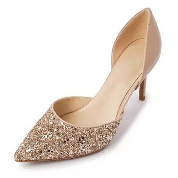 Туфли женские на высоком каблуке Kemeilian, цвет Nude Pink