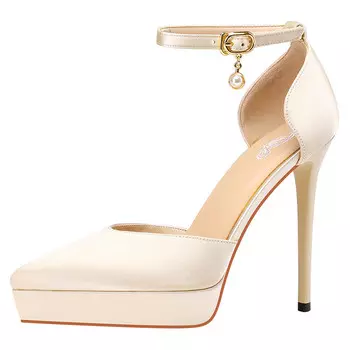 Туфли женские на высоком каблуке Kemeilian, красный