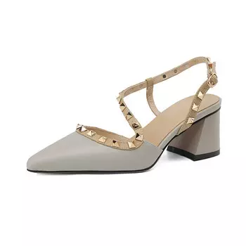 Туфли женские на высоком каблуке Kemeilian, серый