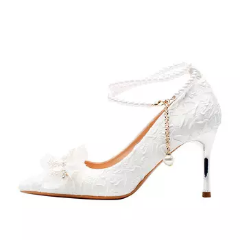 Туфли женские на высоком каблуке Lanza, белый