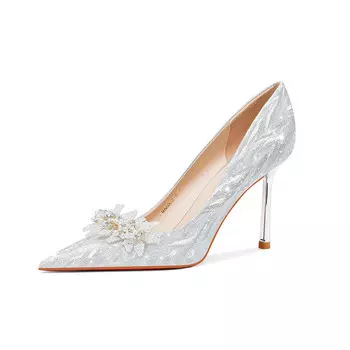 Туфли женские на высоком каблуке Lanza, цвет GOLD 8.5CM