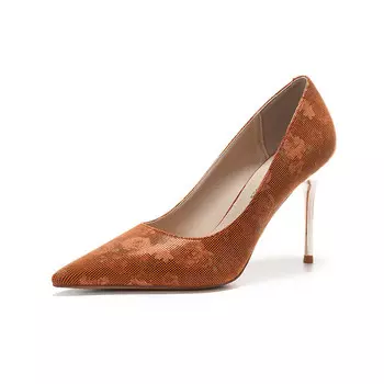 Туфли женские на высоком каблуке Lanza, цвет Warm Orange 6.5CM