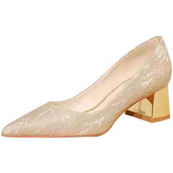Туфли женские на высоком каблуке Lanza, цвет GOLD 6.5CM