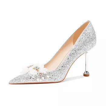 Туфли женские на высоком каблуке Lanza, цвет GOLD 6.5CM