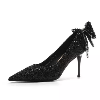 Туфли женские на высоком каблуке Lanza, цвет BLACK 8.5CM