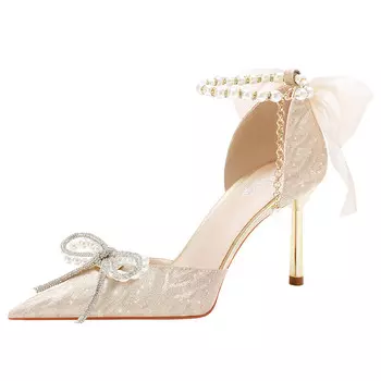 Туфли женские на высоком каблуке Lanza, цвет SILVER 6.5CM