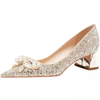 Туфли женские на высоком каблуке Lanza, цвет SILVER 6.5CM