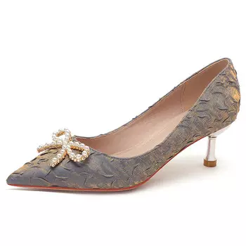 Туфли женские на высоком каблуке Lanza, цвет Apricot 7.5CM