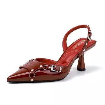 Туфли женские на высоком каблуке Lanza, цвет Burgundy