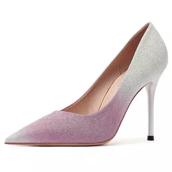 Туфли женские на высоком каблуке Lanza, цвет Gradient Purple 7.5CM