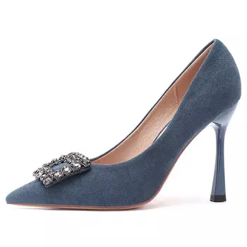 Туфли женские на высоком каблуке Lanza, цвет Blue 10CM