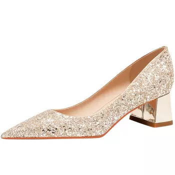 Туфли женские на высоком каблуке Lanza, серебряный