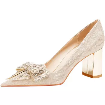 Туфли женские на высоком каблуке Lanza, серебряный