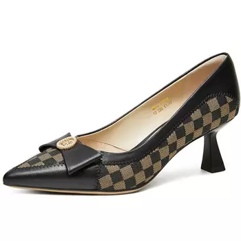 Туфли женские на высоком каблуке Lazi, цвет Coffee