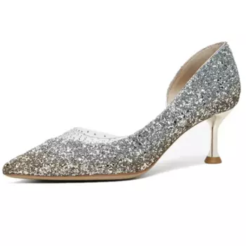 Туфли женские на высоком каблуке Lazi, цвет Champagne