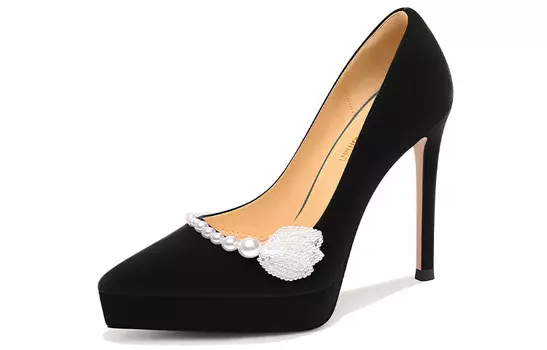 Туфли женские на высоком каблуке Lily Wei, черный