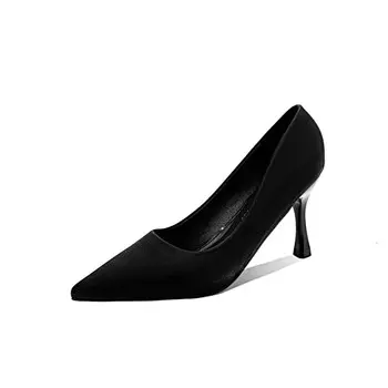 Туфли женские на высоком каблуке Lunnifeiya, цвет Black (7cm)