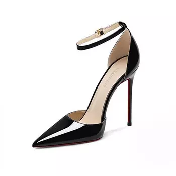 Туфли женские на высоком каблуке Lunnifeiya, цвет BLACK (7CM)
