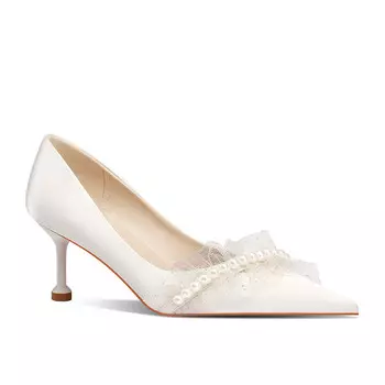 Туфли женские на высоком каблуке Meiai, цвет Burgundy 2cm