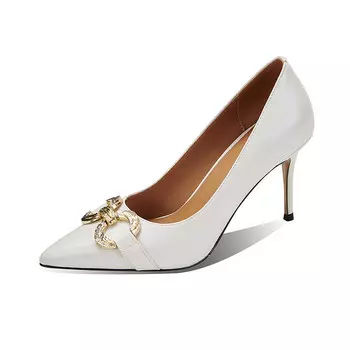 Туфли женские на высоком каблуке Mewgl, белый