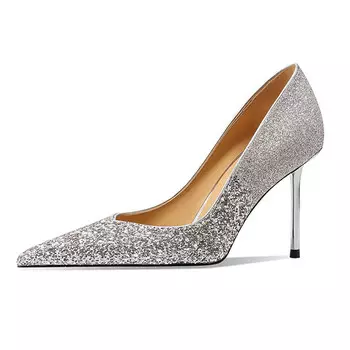 Туфли женские на высоком каблуке Mewgl, золотой