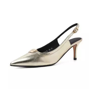 Туфли женские на высоком каблуке Mewgl, золотой