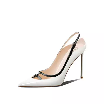 Туфли женские на высоком каблуке Miss Left, черный/красный