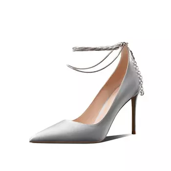 Туфли женские на высоком каблуке Miss Left, темно-синий