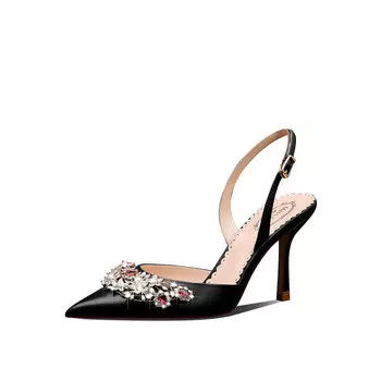 Туфли женские на высоком каблуке Miss Left, серебряный