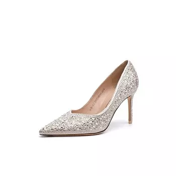 Туфли женские на высоком каблуке Moon Buds, серебряный