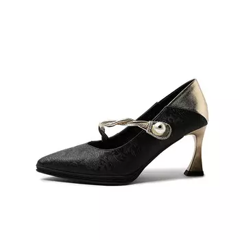 Туфли женские на высоком каблуке Mukaluo, цвет Apricot