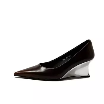 Туфли женские на высоком каблуке Mukaluo, цвет Yellow Brown