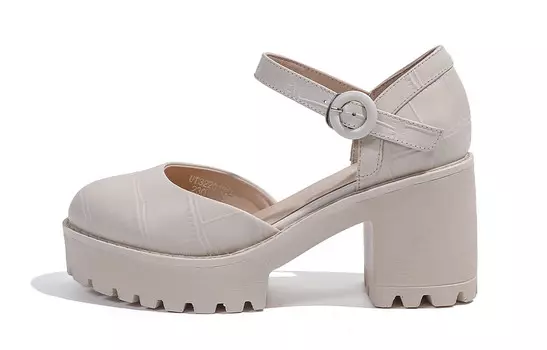 Туфли женские на высоком каблуке Off White Mulinsen