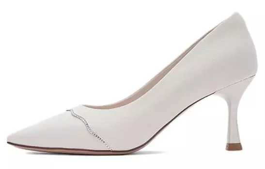 Туфли женские на высоком каблуке Off White Aokang