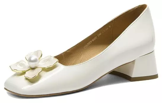 Туфли женские на высоком каблуке Off White Cameido