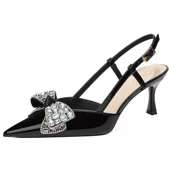 Туфли женские на высоком каблуке Oms, черный