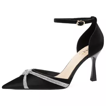 Туфли женские на высоком каблуке Oms, черный