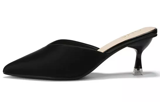 Туфли женские на высоком каблуке Oms, черный