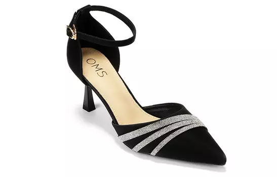 Туфли женские на высоком каблуке Oms, черный