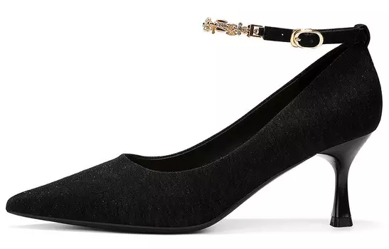 Туфли женские на высоком каблуке Oms, серебряный