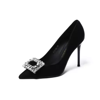 Туфли женские на высоком каблуке Pinweishidu, бежевый