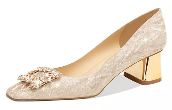 Туфли женские на высоком каблуке Pjjuu, золотой