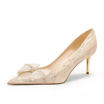 Туфли женские на высоком каблуке Pjjuu, золотой