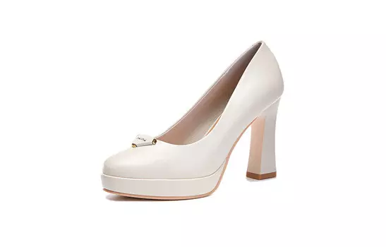 Туфли женские на высоком каблуке Pooq, цвет Apricot