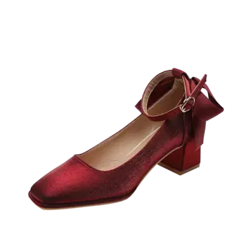 Туфли женские на высоком каблуке Pounise, красный