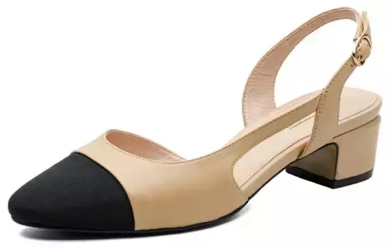 Туфли женские на высоком каблуке Pt'Son, цвет Apricot black 22327