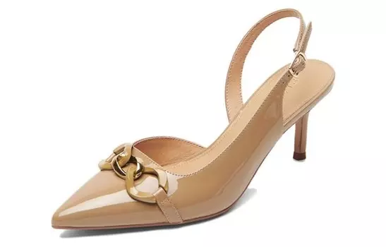 Туфли женские на высоком каблуке Pt'Son, цвет Milk Tea Beige