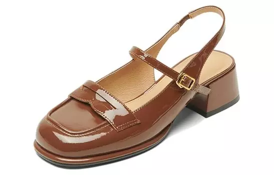 Туфли женские на высоком каблуке Pt'Son, цвет Caramel