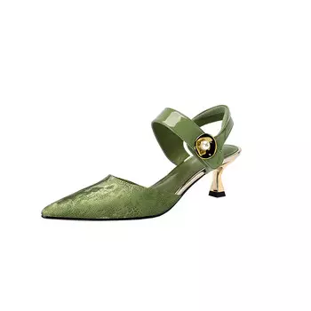 Туфли женские на высоком каблуке Pvaj, цвет Coffee