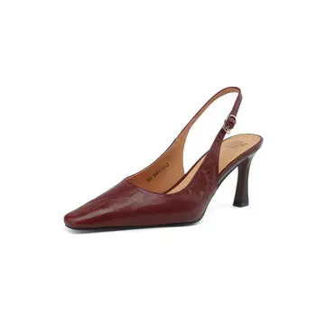 Туфли женские на высоком каблуке Pvaj, цвет Burgundy